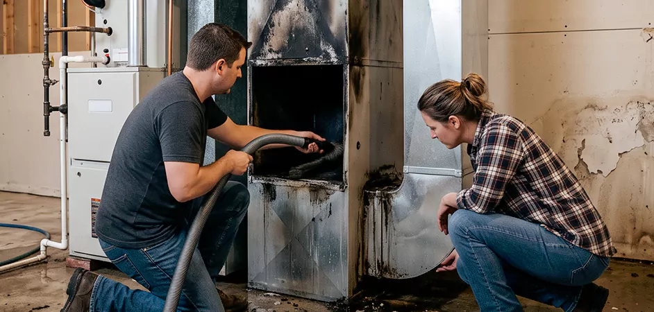 Fire and Flood Duct Restoration in Aberdeen, MD