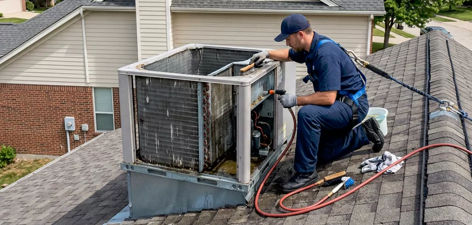 Rooftop Unit Cleaning in Aberdeen