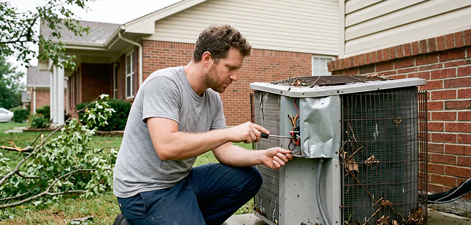 Storm Damage HVAC Restoration in Aberdeen